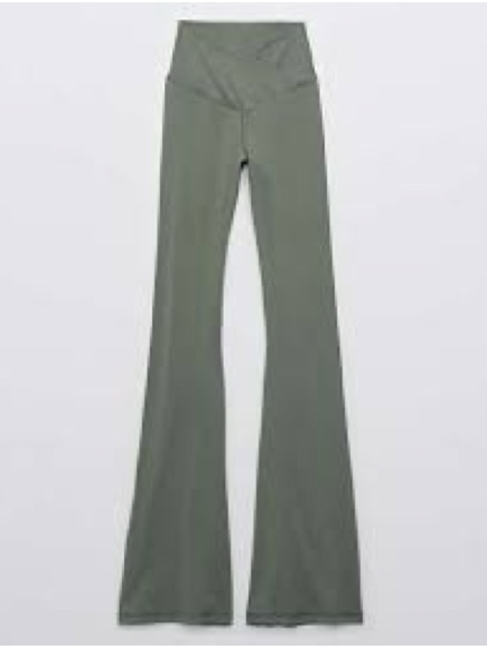 Aerie offline Green High-Rise crossover Flare Leggings Size Medium